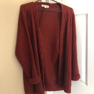 Pink Rose Maroon Cardigan Women’s M